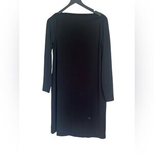 Eileen Fisher Viscose Jersey Tee Dress Size Small Black